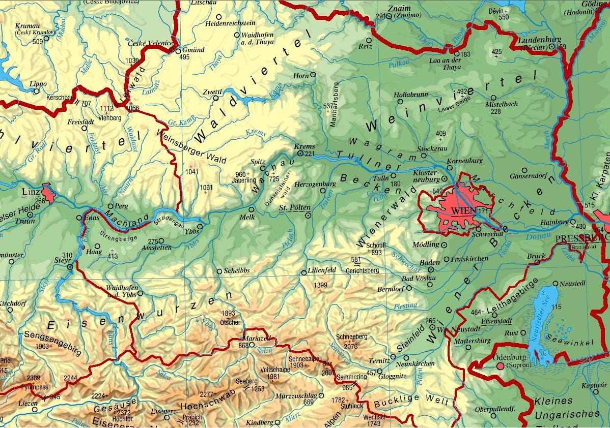 kartta ala-itävalta