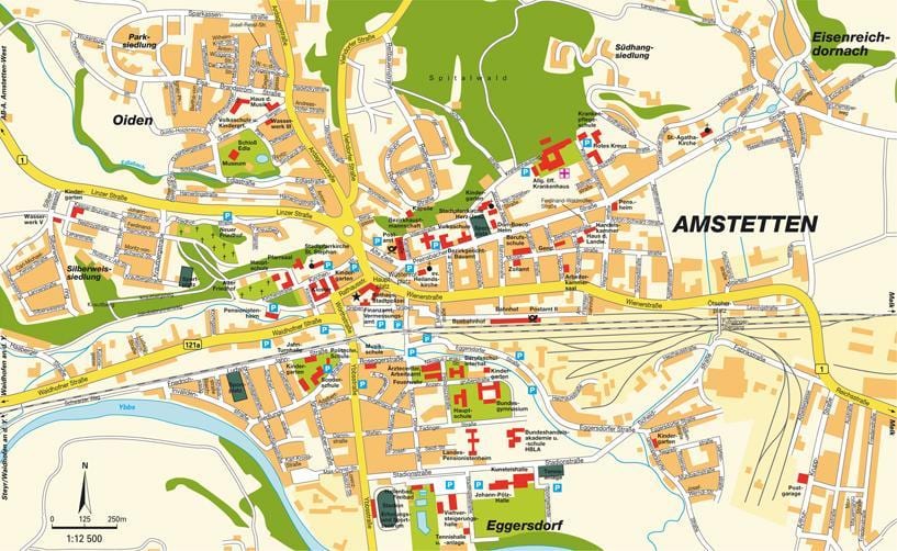 kartta amstetten itävalta