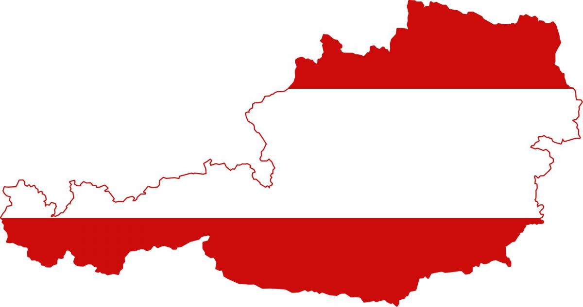 itävallan kartta flag