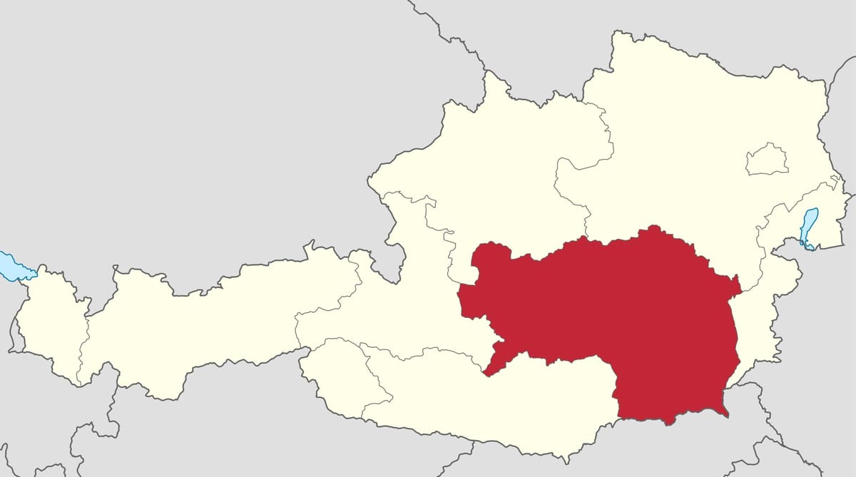 kartta steiermark itävalta