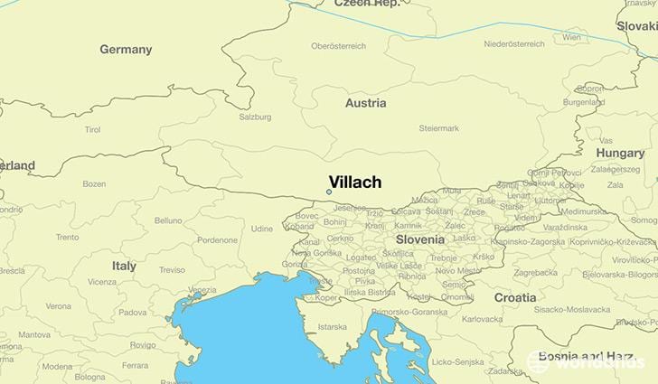 kartta villach itävalta