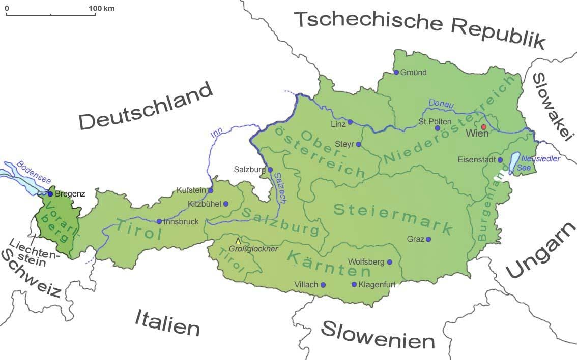 kartta vorarlberg, itävalta