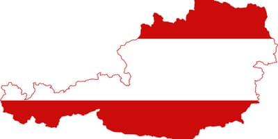 Itävallan kartta flag