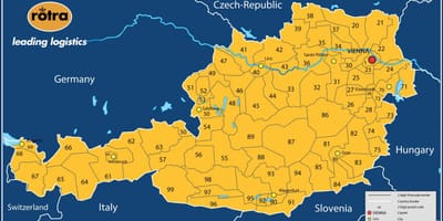Kartta itävalta postinumero 
