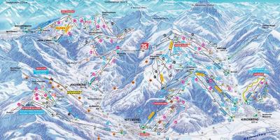 Itävalta ski kartta