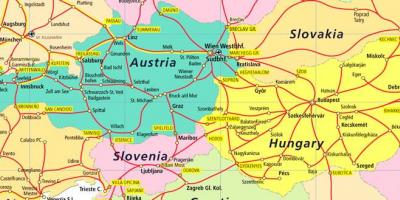 Itävallan rautateiden kartta