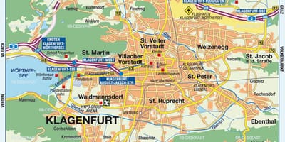 Kartta klagenfurt itävalta