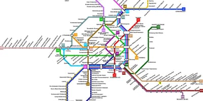 Wien itävalta julkinen liikenne kartta