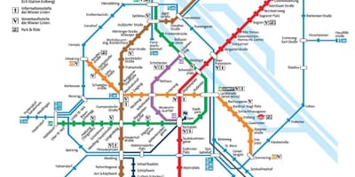 Wien itävalta metro kartta