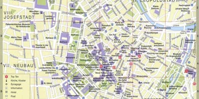 Kartta wien, itävalta nähtävyydet