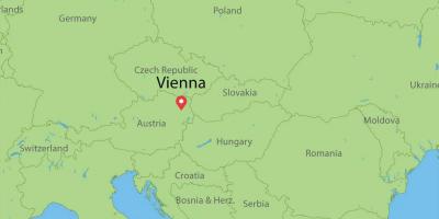 Wien itävalta maailman kartta